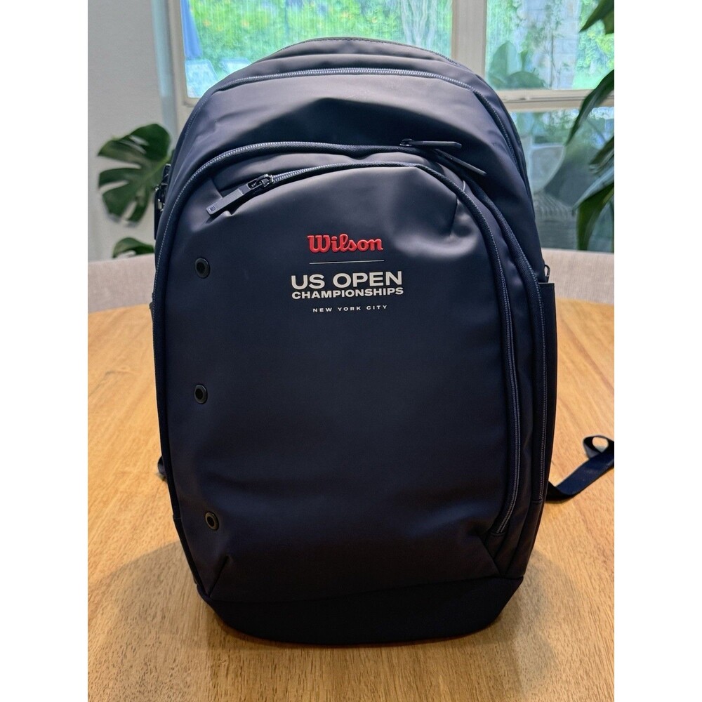 WILSON NWT 2025 US Open Tour Tennis Backpack - Navy Holds 2 Rackets Umpire Bag